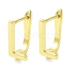 Brass Letter Stud Earrings for Women EJEW-A038-01L-G-1