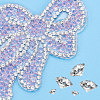 7Pcs 7 Colors Bowknot Glitter Hotfix Rhinestone DIY-FG0002-30-3