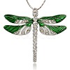 Alloy Enamel Dragonfly Big Pendants ENAM-L034-01P-1