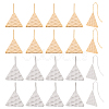 20Pcs 2 Colors Brass Earring Hooks KK-AR0002-97-1