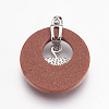 Synthetic Goldstone Pendants KK-F751-B09-3