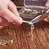 Rack Plating Brass Lobster Claw Clasps with Clip Ends KK-PH0035-34-5