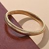 Electrophoresis Iron Bangles for Women BJEW-M057-08G-4