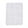 Rectangle Glitter Holographic Plastic Yin-yang Zip Top Gift Bags OPP-E004-01B-C02-2