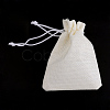 Polyester Imitation Burlap Packing Pouches Drawstring Bags X-ABAG-R005-17x23-21-2