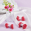 Gypsum with Cotton Cord Artificial Flower Core DIY-WH20007-36A-08-3