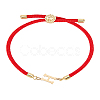 1Pc Adjustable Nylon Cord Slider Bracelets for Women BJEW-LP0001-32H-02-1