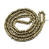 Electroplate Non-magnetic Synthetic Hematite Beads Strands X-G-S352-43-A01-2