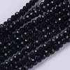 Opaque Solid Color Glass Bead Strands GLAA-F076-A14-1