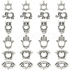 30Pcs 6 Styles Alloy Spacer Beads FIND-YW0007-82-1