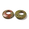 Natural Unakite Pendants G-T122-76F-2