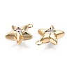 Brass Micro Pave Clear Cubic Zirconia Charms KK-Q764-005-3
