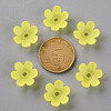 Frosted Acrylic Bead Caps MACR-S371-07A-717-3