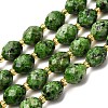 Natural Sesame Jasper Dyed Beads Strands G-D305-B02-02-1