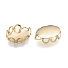 304 Stainless Steel Cabochon Settings X-STAS-P249-13B-G-2