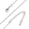 Brass Boston Link Chains Necklaces for Women NJEW-D302-59P-2