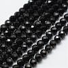 Natural Black Spinel Beads Strands G-E366-07-5mm-2