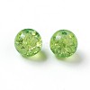 5 Colors Spray Painted & Baking Paint Crackle Glass Beads CCG-X0010-05-8mm-3