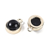Natural Black Onyx(Dyed & Heated) Pendants G-K372-03G-04-2
