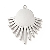 Non-Tarnish 304 Stainless Steel Pendant Cabochon Settings STAS-H172-13P-2