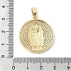 Brass Micro Pave Cubic Zirconia Pendants KK-L262-26G-3