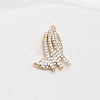 Brass Micro Pave Cubic Zirconia Pendants INS-PW0002-07D-1
