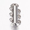 Tarnish Resistant 304 Stainless Steel Slide Lock Clasps STAS-P100-23P-2