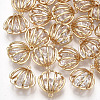 Brass Cubic Zirconia Charms X-KK-S348-325-1