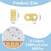 300Pcs 3 Colors Electroplated Non-magnetic Synthetic Hematite Bead G-DC0001-44-2