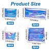 12Pcs 4 Style Laser Iridescent PVC Small Wallets AJEW-CP0005-51-2