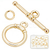 10Pcs Brass Toggle Clasps KK-BBC0021-91-1