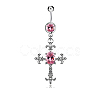 Cross Alloy Body Jewelry RELI-PW0001-066B-1