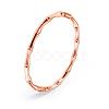 304 Stainless Steel Bamboo Joint Hinged Bangle JB757C-1