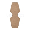 Fold Over Kraft Paper Jewelry Display Cards for Necklace & Bracelet & Earring Storage CDIS-A006-11-2