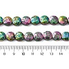Electroplated Natural Lava Rock Beads Strands G-A256-F01-01I-4