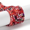 Gradient Color Electroplate Glass Bead Strands GLAA-E042-05-B09-1