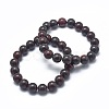 Natural Brecciated Jasper Bead Stretch Bracelets BJEW-K212-B-040-1