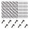 PVC Plastic Waterproof Stickers LS-DIY-WH0386-18E-1