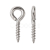 Tarnish Resistant 304 Stainless Steel Screw Eye Pin Peg Bails X-STAS-L234-165A-P-1
