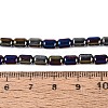 Electroplate Opaque Glass Beads Strands EGLA-Q132-03A-C05-4