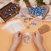 50Pcs Plastic Imitation Pearl and Porcelain Round Link Metal Virgin Cross Charm Rosary Bracelets BJEW-WA0001-07A-3