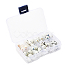 80Pcs 8 Colors Christmas Opaque Glass Beads EGLA-YW0001-04-3