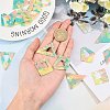 20Pcs 5 Style Acrylic Pendants MACR-SC0001-07-3