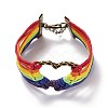 Rainbow Pride Bracelet BJEW-F424-02-5