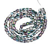 Electroplate Transparent Glass Beads Strands EGLA-N002-13-B01-2