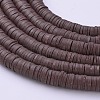 Handmade Polymer Clay Beads X-CLAY-R067-6.0mm-38-1