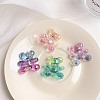 Gradient Color Transparrent Acrylic European Beads X-OACR-P024-01-1