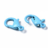Spray Painted Eco-Friendly Alloy Lobster Claw Clasps X-PALLOY-T080-06E-NR-5