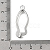 Brass Ice Pick Pinch Bails KK-P306-12E-P-3