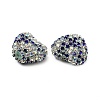 Sparkling Acrylic Heart Beads with Rhinestone Embellishment OACR-NH0001-02A-04-2